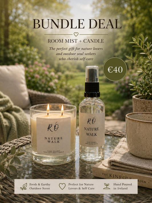 🌿 Nature Walk Bundle – Full Size Candle & Room Mist