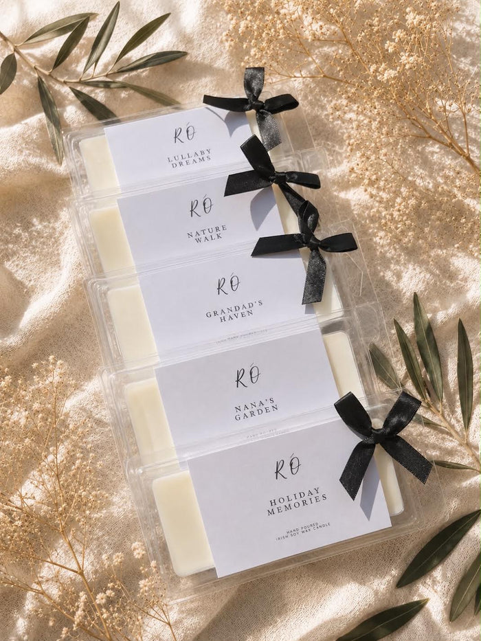 Soy Wax Melt Bar Bundle – 5 Scents, 10-Piece Bars, Wax Melt Reusable Liner