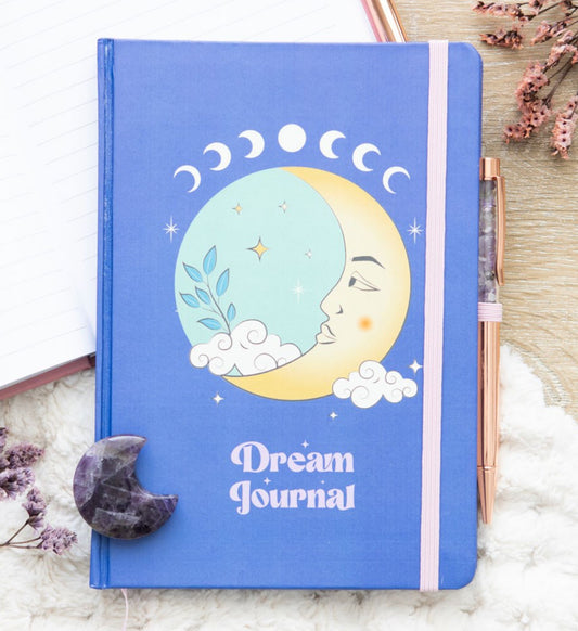 THE MOON DREAM JOURNAL WITH AMETHYST PEN