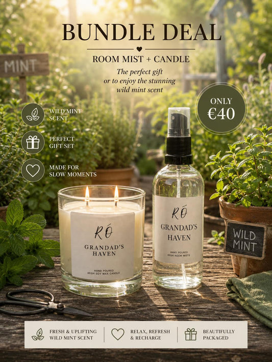 🌿 Grandad’s Haven Bundle – Full Size Candle & Room Mist