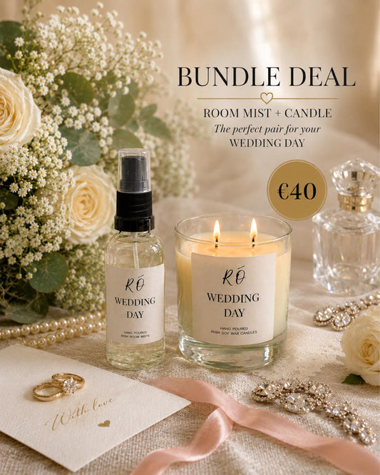 💍 Wedding Day Bundle – Full Size Candle & Room Mist