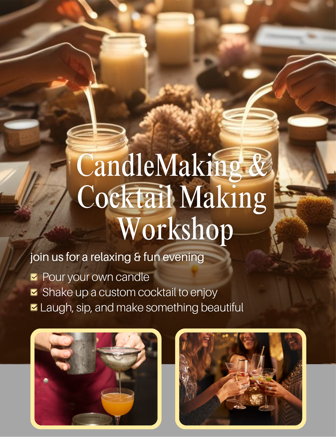 Candle & Cocktail making Workshop
